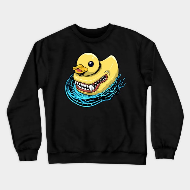 Demon Duck Crewneck Sweatshirt by brillallfarriambd